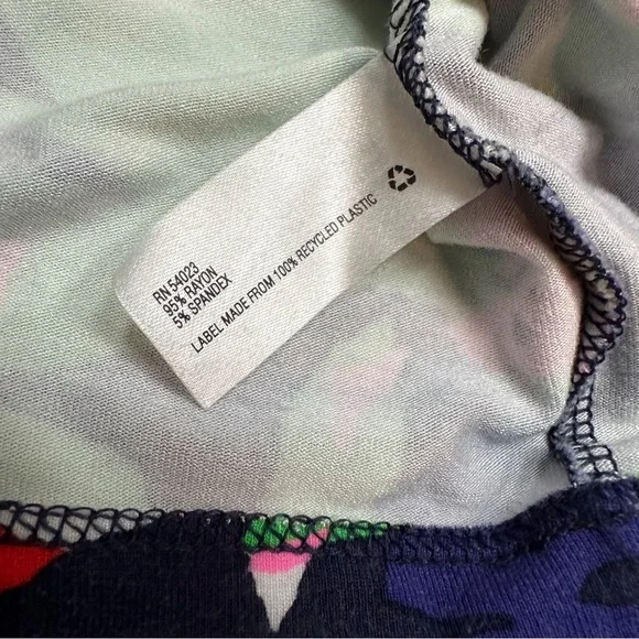 GAP colorful green navy pink soft and stretchy dress, XS. - Picture 4 of 8